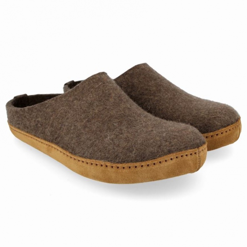 Men\'s Haflinger EMILS Slippers Brown | NZ NYS093