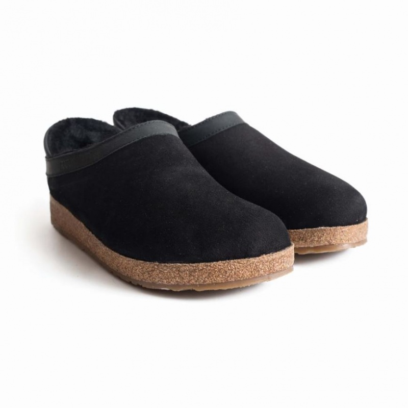 Men\'s Haflinger SIBERIA Clogs Black | NZ DYB374