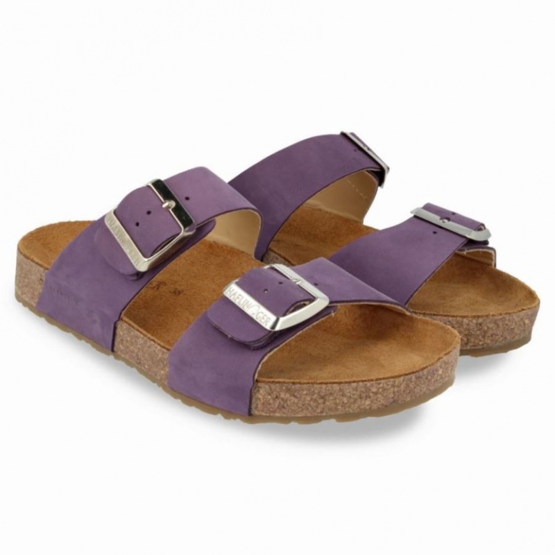 Women\'s Haflinger ANDREA Sandals Purple | NZ MNO659