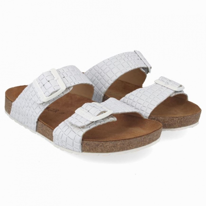 Women\'s Haflinger ANDREA Sandals White | NZ EID542