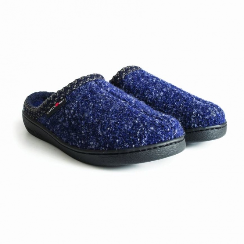 Women\'s Haflinger AT Slippers Navy | NZ ITD704