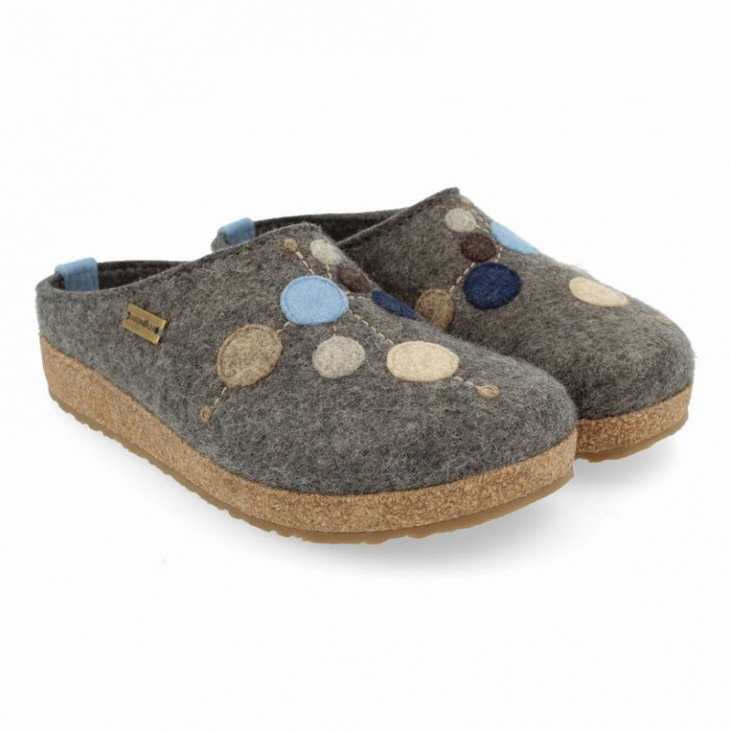 Women\'s Haflinger FAIBLE Clogs Grey | NZ DRA385