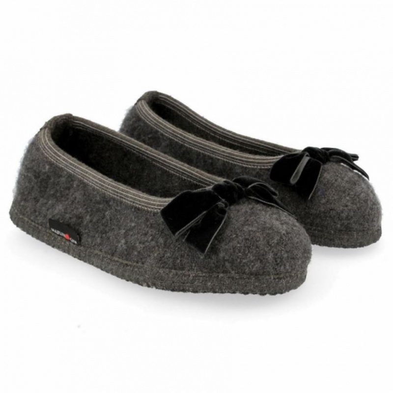 Women\'s Haflinger FIOCCO Slippers Grey | NZ SNI802