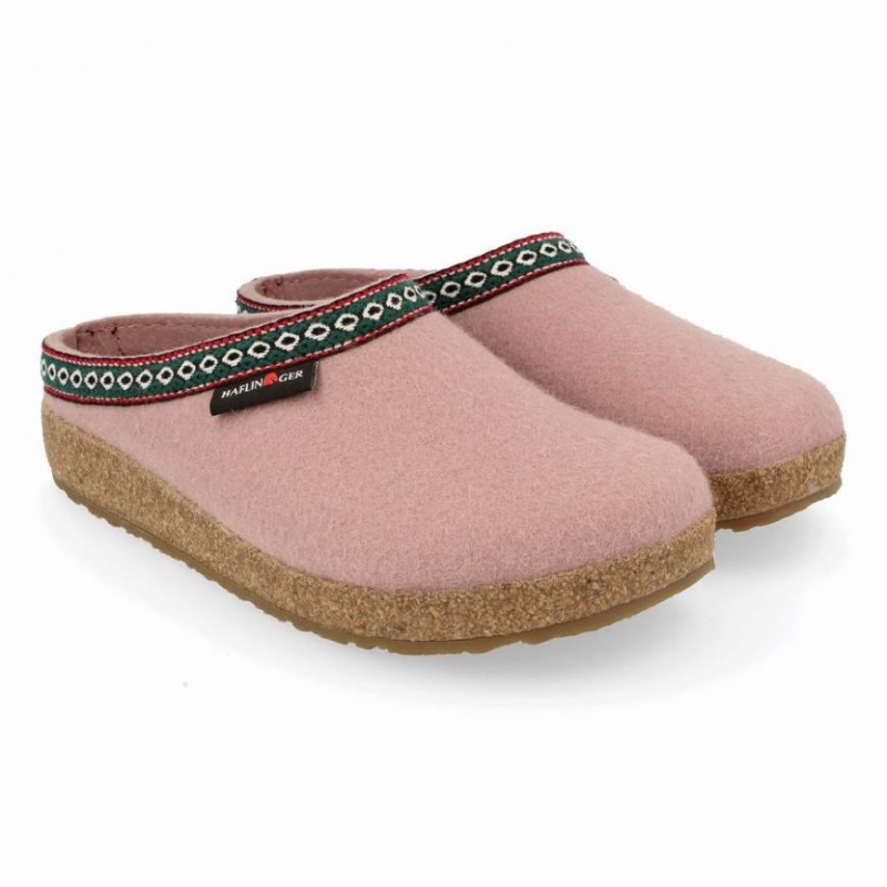 Women\'s Haflinger GZ Clogs Pink | NZ FIU249