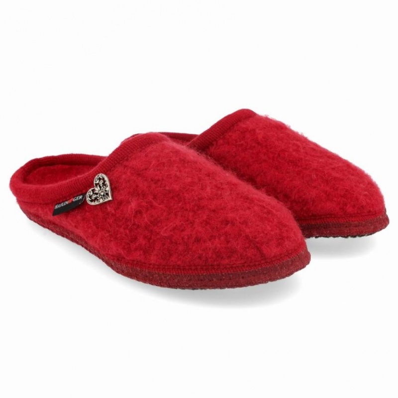 Women\'s Haflinger HERZERL Slippers Red | NZ SIA601