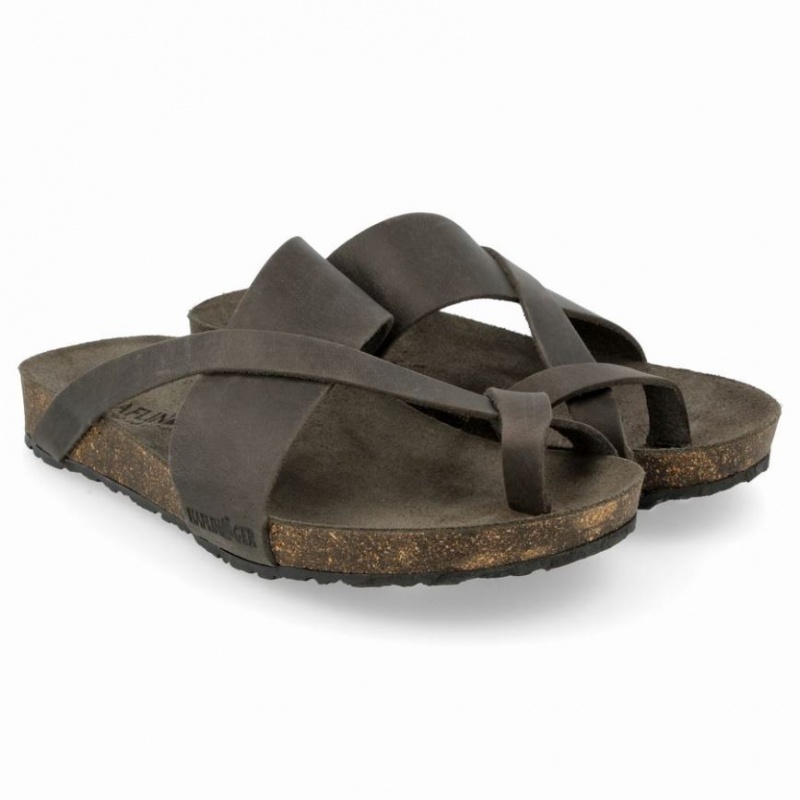 Women\'s Haflinger JACKIE Sandals Dark Grey | NZ WYT320