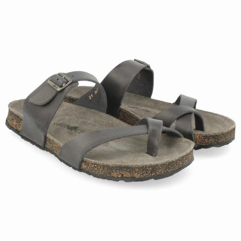 Women\'s Haflinger JUNO Sandals Dark Grey | NZ KUL834