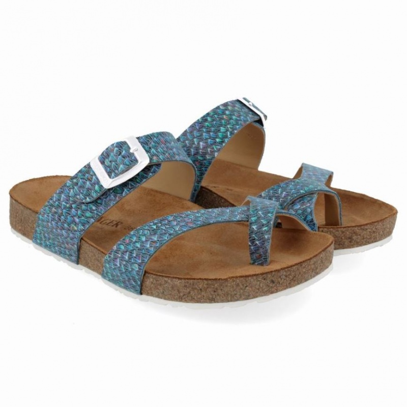 Women\'s Haflinger JUNO Sandals Turquoise | NZ GLD062