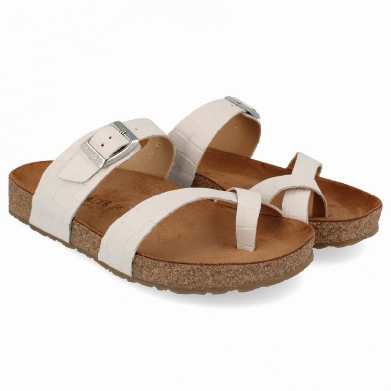 Women\'s Haflinger JUNO Sandals White | NZ OYQ839