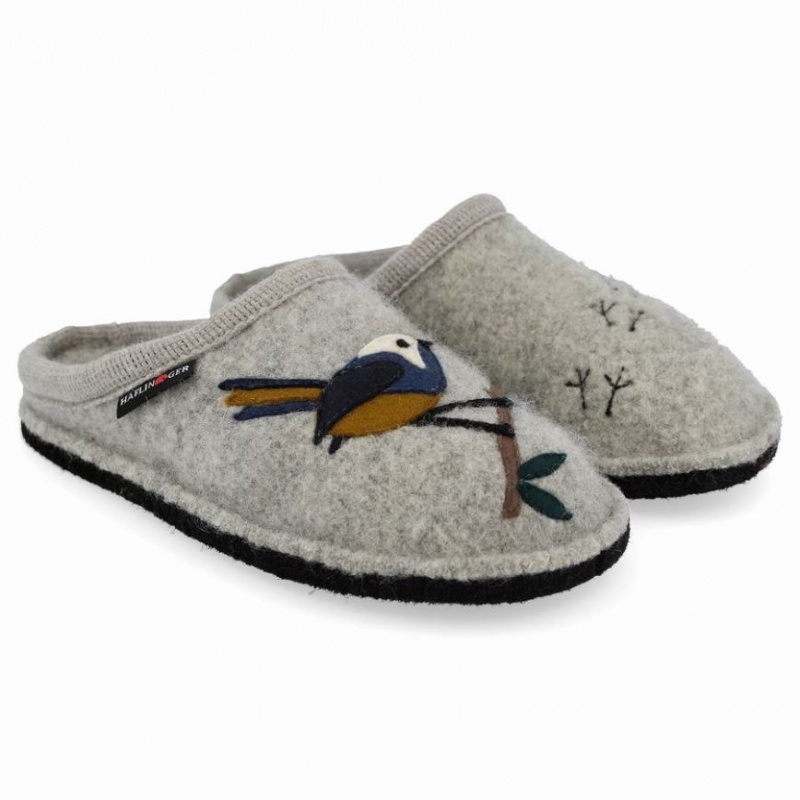 Women\'s Haflinger SONGBIRD Slippers Light Grey | NZ CVO108